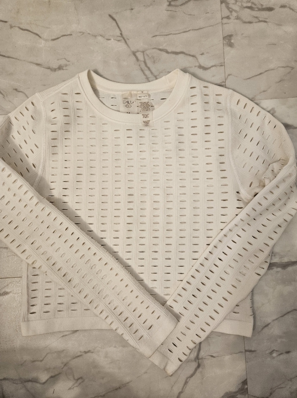 Calia White Eyelet Top. Sz.medium.